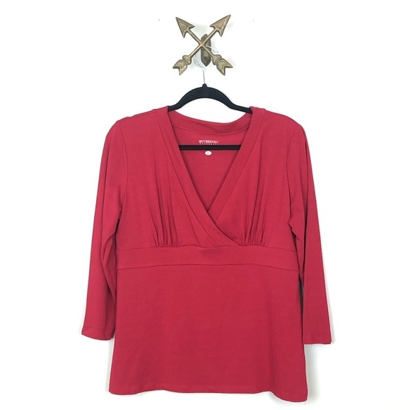 Motherhood Banded Maternity Blouse Sz‎ large - Picture 1 of 6